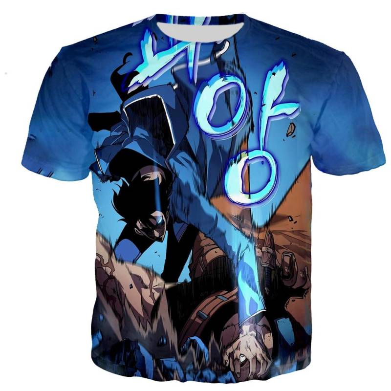 Männer/frauen Sommer Mode Anime Solo Nivellierung 3D Gedruckt T-shirt Casual Harajuku T Shirts Streetwear Übergroßen Tops Tees XXL von Joom DACH