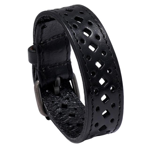 Männer Armbänder Punk Niet Breite Leder Multilayer Motorrad Radfahren Club Wrap Goth Armband Für Frauen Charme Paar Hand Schmuck von Joom DACH