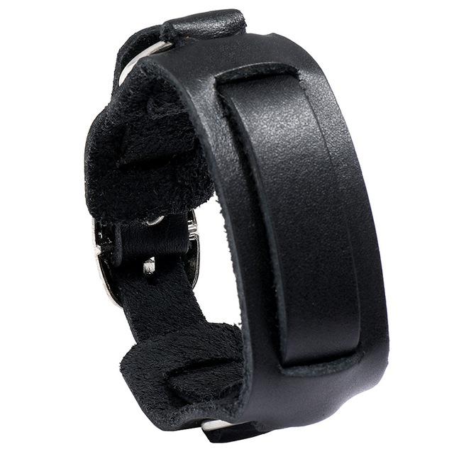 Männer Armbänder Punk Niet Breite Leder Multilayer Motorrad Radfahren Club Wrap Goth Armband Für Frauen Charme Paar Hand Schmuck von Joom DACH