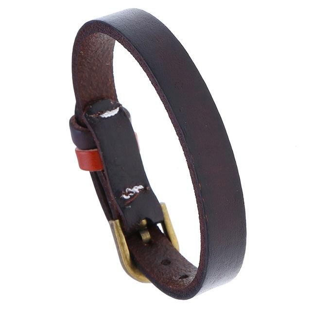 Männer Armbänder Punk Niet Breite Leder Multilayer Motorrad Radfahren Club Wrap Goth Armband Für Frauen Charme Paar Hand Schmuck von Joom DACH