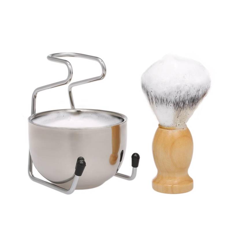 Männer Barber Rasierpinsel Rasierhobel Halter Rack Ständer Becher Tasse Schüssel Set von Joom DACH