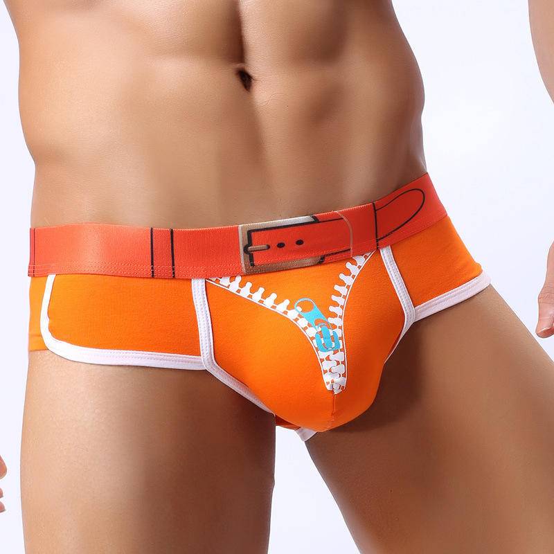 Männer Baumwolle Höschen Boxer Feste Unterwäsche Männlich Gedruckt Boxer Shorts Unterhosen Atmungsaktive Unterwäsche Männer Bequeme Boxer XL orange von Joom DACH
