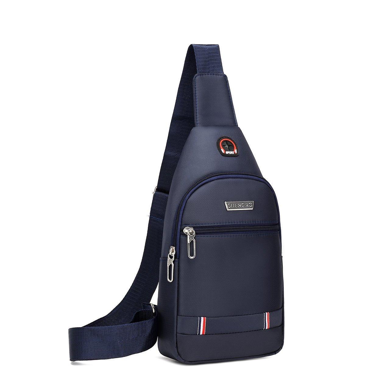 Männer Brust Tasche Einfache Lagerung Tasche Reise Kleinen Rucksack Schwarz Umhängetasche Mini Kaffee Tasche Schulter Tasche Satchel Handtaschen von Joom DACH