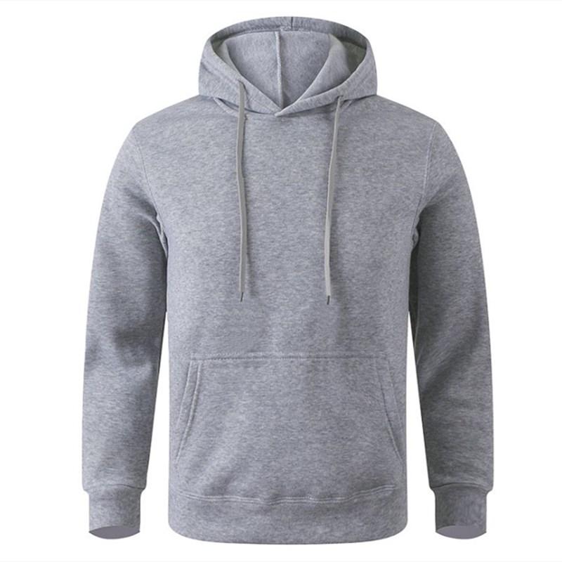 Männer Casual Hoodies Fleece Hip Hop Solide Pullover Sweatshirt Männer Sportswear Kleidung Sweatshirt männer Kleidung XXL hellgrau von Joom DACH