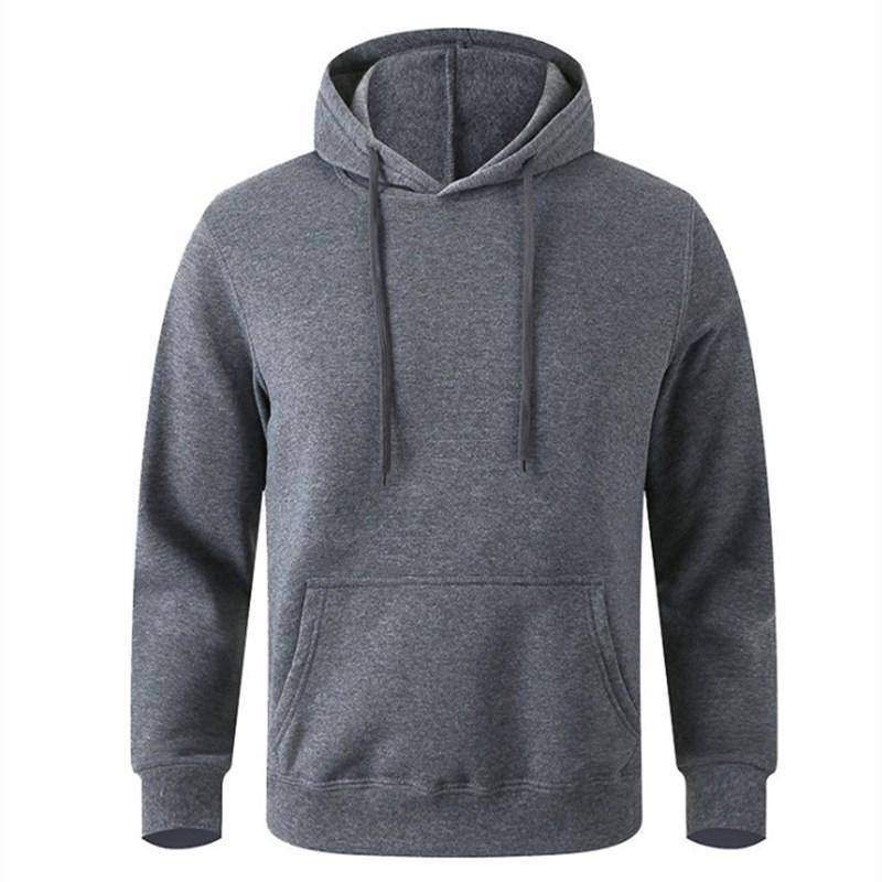 Männer Casual Hoodies Fleece Hip Hop Solide Pullover Sweatshirt Männer Sportswear Kleidung Sweatshirt männer Kleidung XXL dunkelgrau von Joom DACH