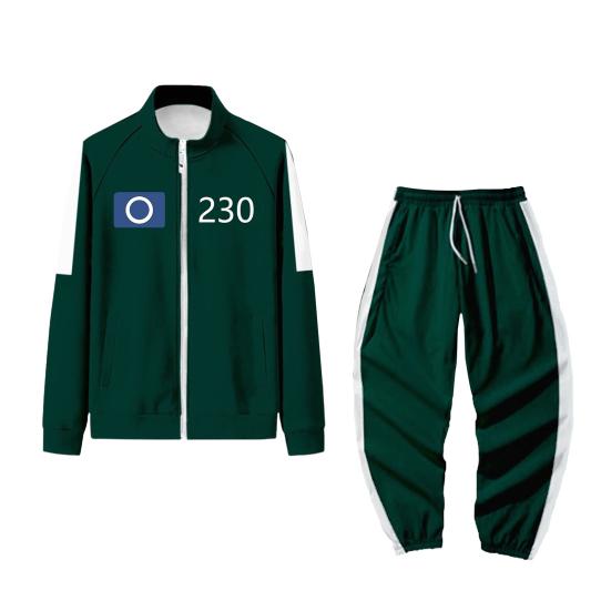 Männer Cosplay Anzug Set Lange Ärmel Sport Sweatshirt Kordelzug Elastische Taille Hosen Set Cosplay Karneval Kostüm Party Requisiten XL von Joom DACH