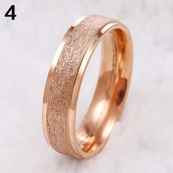 Männer Frauen Ehering Edelstahl Matt Ring Schmuck Paar Size 12 rose gold von Joom DACH