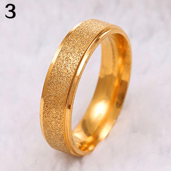 Männer Frauen Ehering Edelstahl Matt Ring Schmuck Paar Size 9 gold von Joom DACH