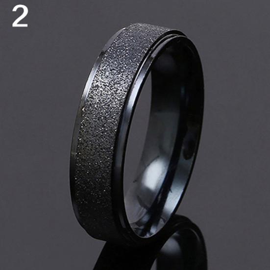 Männer Frauen Ehering Edelstahl Matt Ring Schmuck Paar Size 9 schwarz von Joom DACH