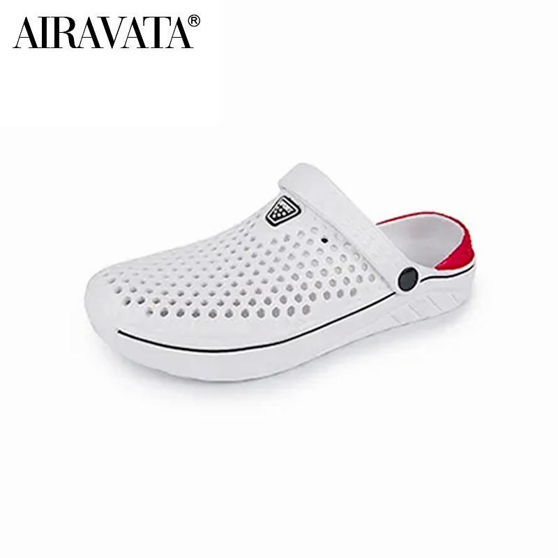 Männer Frauen Hausschuhe Hausgarten Sandalen Atmungsaktive Casual Sneakers Strandschuhe Aqua Hausschuhe 40 weiß von Joom DACH