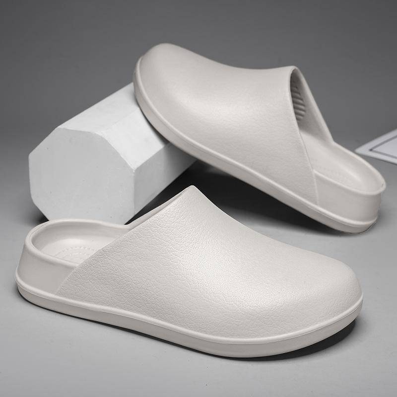 Männer Frauen Hausschuhe Paare Garten Clog Frauen Wasserdicht Koch Schuh Bequeme Sandalen Hausschuhe Für Tierarbeiter Outdoor Angelschuhe 38-39 grau von Joom DACH