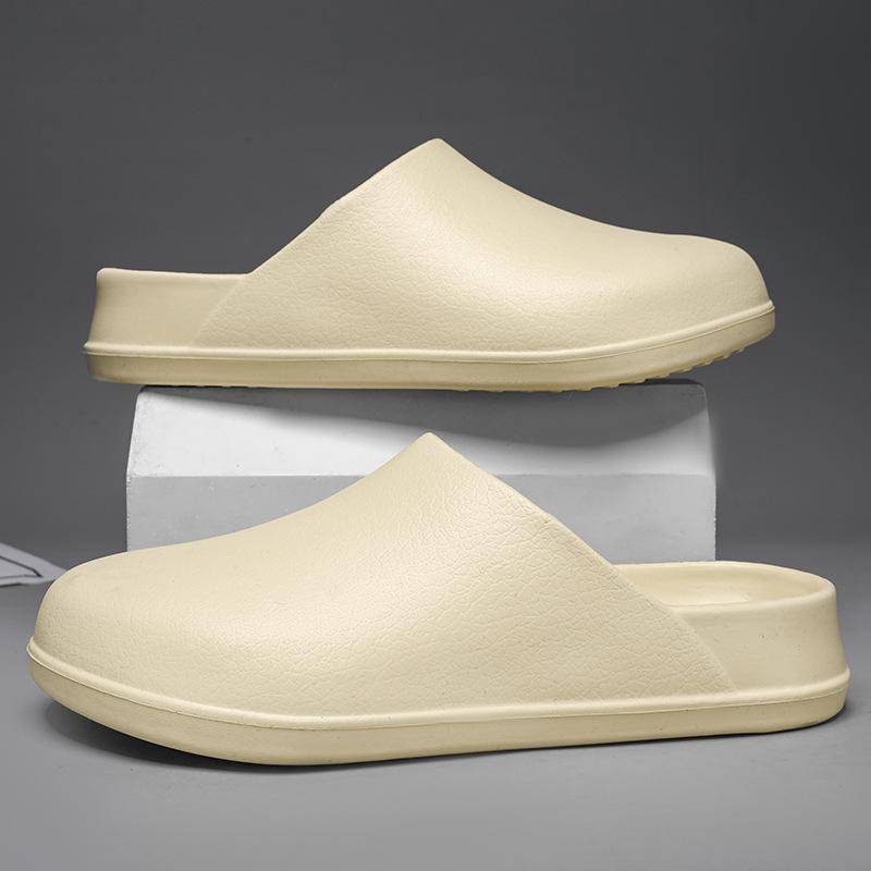 Männer Frauen Hausschuhe Paare Garten Clog Frauen Wasserdicht Koch Schuh Bequeme Sandalen Hausschuhe Für Tierarbeiter Outdoor Angelschuhe 40-41 beige von Joom DACH