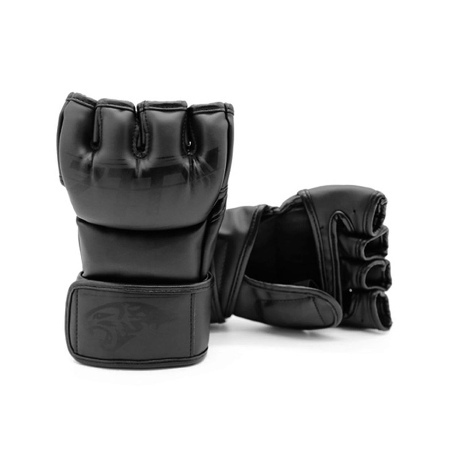 Männer Frauen Kickboxhandschuhe Boxhandschuhe mit offener Handfläche Boxsackhandschuhe für Boxen Kickboxen L schwarz Männer Frauen Kickboxhandschuhe Boxhandschuhe mit offener Handfläche Boxsackhandschuhe für Boxen Kickboxen L schwarz von Joom DACH