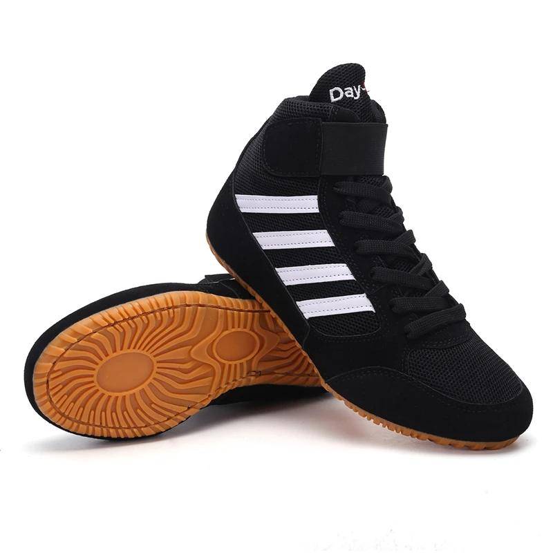 Männer Frauen Kinder Wrestling Schuhe Licht Gewicht Boxing Sneakers Bequeme Gym Schuhe 44 von Joom DACH