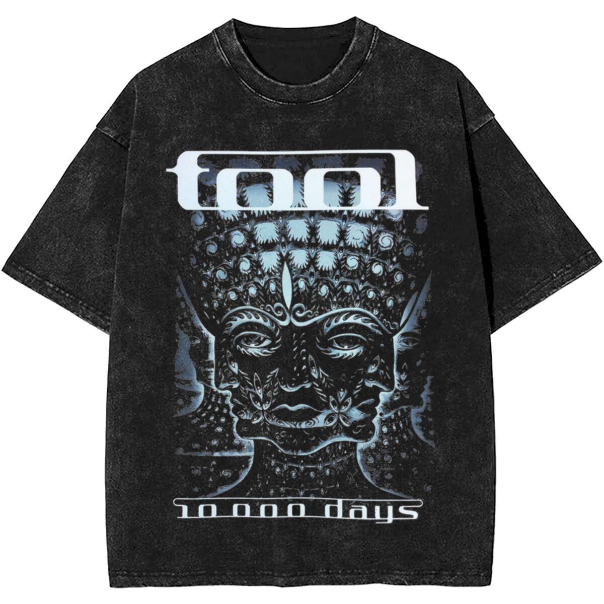 Männer Frauen Rock Tool Band Lateralus Heavy Metal Musik Vintage Washed T Shirt Merch Baumwolle Top Kleidung Übergroß 2XL von Joom DACH