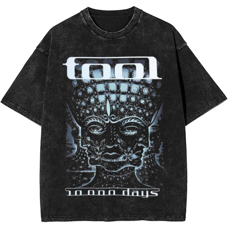 Männer Frauen Rock Tool Band Lateralus Heavy Metal Musik Vintage Washed T Shirt Merch Baumwolle Top Kleidung Übergroß 2XL von Joom DACH