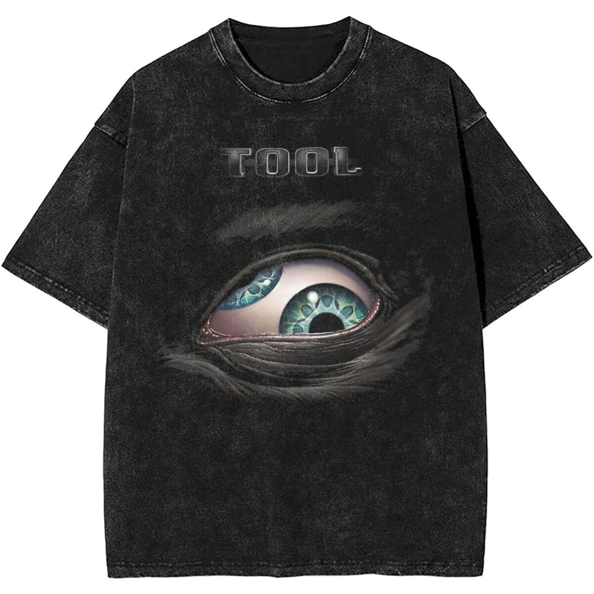 Männer Frauen Rock Tool Band Lateralus Heavy Metal Musik Vintage Washed T Shirt Merch Baumwolle Top Kleidung Übergroß L von Joom DACH