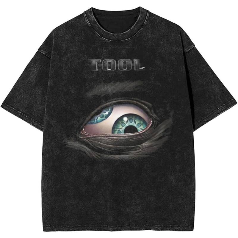 Männer Frauen Rock Tool Band Lateralus Heavy Metal Musik Vintage Washed T Shirt Merch Baumwolle Top Kleidung Übergroß L von Joom DACH