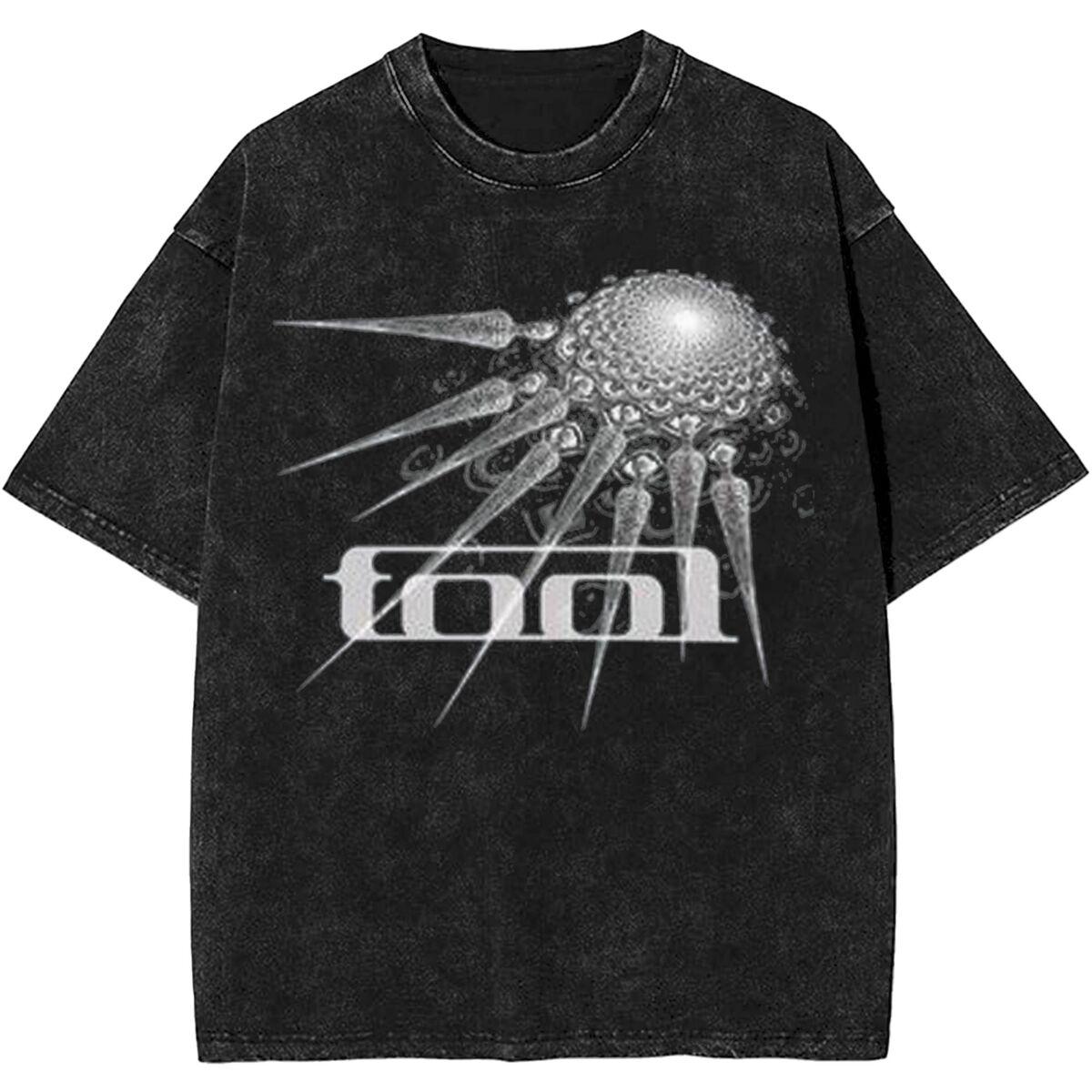 Männer Frauen Rock Tool Band Lateralus Heavy Metal Musik Vintage Washed T Shirt Merch Baumwolle Top Kleidung Übergroß S von Joom DACH