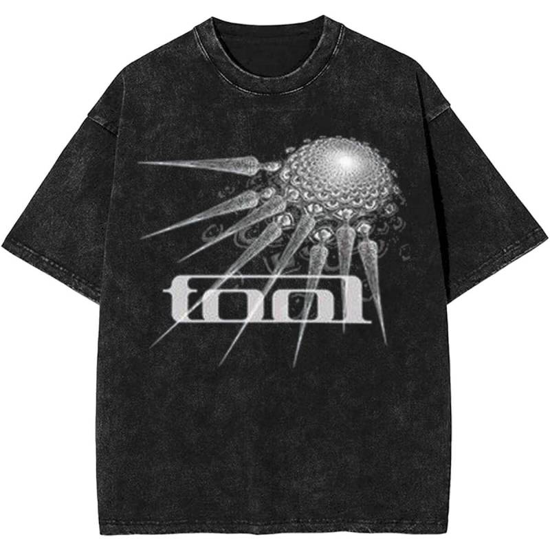 Männer Frauen Rock Tool Band Lateralus Heavy Metal Musik Vintage Washed T Shirt Merch Baumwolle Top Kleidung Übergroß S von Joom DACH