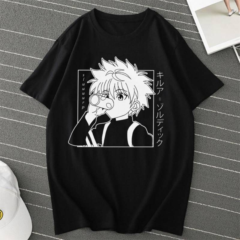 Männer Frauen T-shirt Tops Kawaii Hunter X Hunter T-shirt Killua Zoldyck T-shirt Rundhals Ausgestattet Weiche Anime Manga T Shirt kleidung XXL schwarz Männer Frauen T-shirt Tops Kawaii Hunter X Hunter T-shirt Killua Zoldyck T-shirt Rundhals Ausgestattet Weiche Anime Manga T Shirt kleidung XXL schwarz von Joom DACH