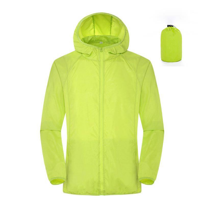 Männer Frauen Wandern Jacken Wasserdicht Sonnenschutz Windjacke Camping Klettern Outdoor Regen Mantel Tragbare Kleidung L grün Männer Frauen Wandern Jacken Wasserdicht Sonnenschutz Windjacke Camping Klettern Outdoor Regen Mantel Tragbare Kleidung L grün von Joom DACH