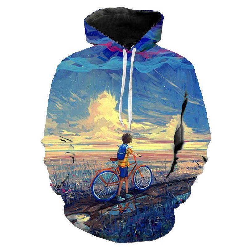 Männer Graffiti Hoodies Jungen Mädchen Kinder 3D Druck Sweatshirt Lustige Kunst Sportbekleidung Casual Junge Mädchen Kinder Coole Hoodie Kleidung M von Joom DACH