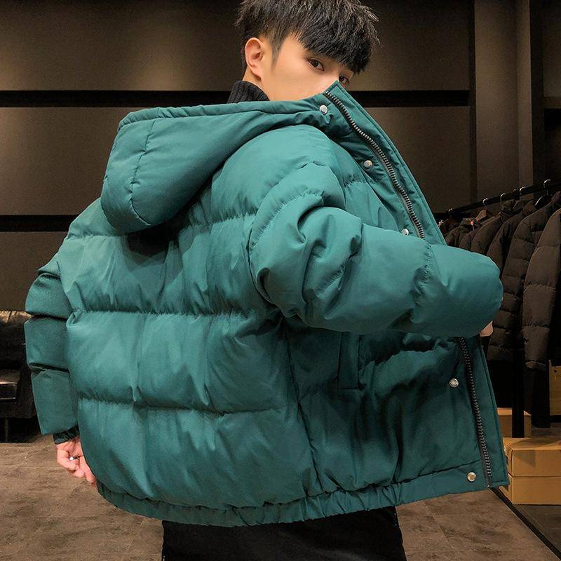 Männer Harajuku Bunte Blase Mantel Winter Jacke Herren Streetwear Hip Hop Parka Koreanische Gelb Schwarz Kleidung Puffer Jacken XS grün von Joom DACH