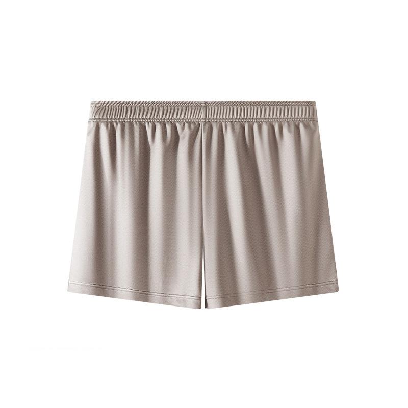 Männer Herrenshorts Atmungsaktive Satinartige Luxus-Slips Coole Eis-Seide Boxershorts Bequem Nahtlos Hochelastisch Einfarbig 1 Stück 2XL silber von Joom DACH