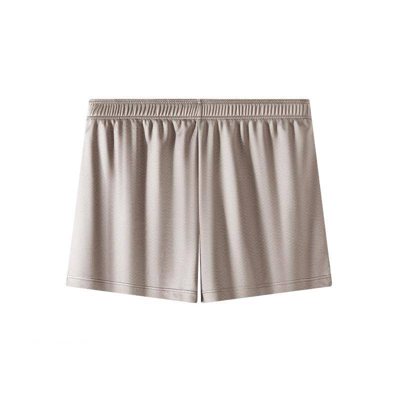 Männer Herrenshorts Atmungsaktive Satinartige Luxus-Slips Coole Eis-Seide Boxershorts Bequem Nahtlos Hochelastisch Einfarbig 1 Stück 2XL silber von Joom DACH
