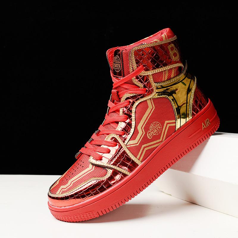 Männer High Top Sneaker Schuhe Männer Sportschuhe Venom Basketball Schuhe Casual Sneakers Skateboard Schuhe 39 rot von Joom DACH