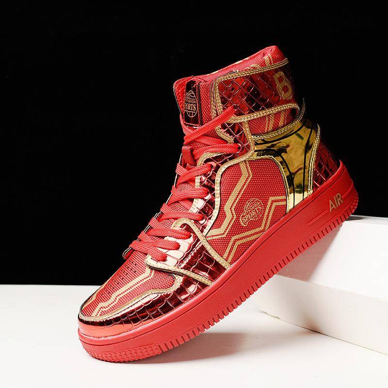 Männer High Top Sneaker Schuhe Männer Sportschuhe Venom Basketball Schuhe Casual Sneakers Skateboard Schuhe 39 rot von Joom DACH