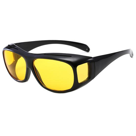 Männer Infrarot-durchdringende Brille Hoher Schutz Winddichte, sonnenbeständige Fahrrad-Sonnenbrille Nachtsicht-Fahrsicherheits-Sonnenbrille Brillen gelb von Joom DACH