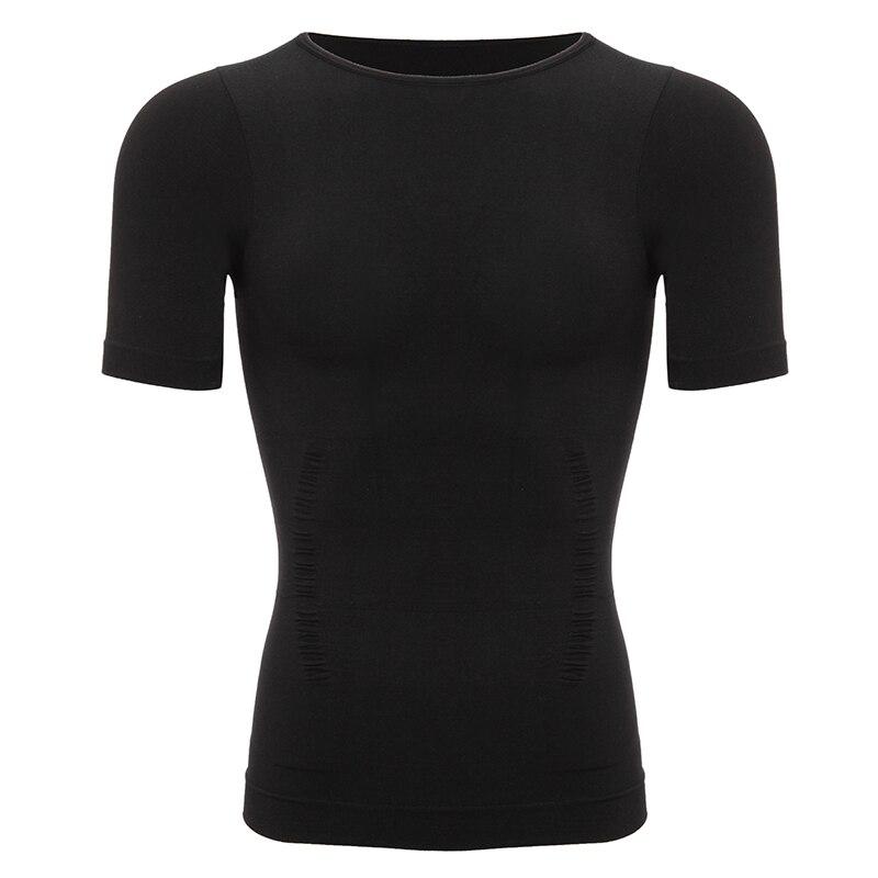 Männer Kompression Shirt Unterhemd Abnehmen Unterwäsche Sommer Tank Tops Workout Weste Abs Bauch Schlank Body Shaper Enge Shapewear M schwarz von Joom DACH