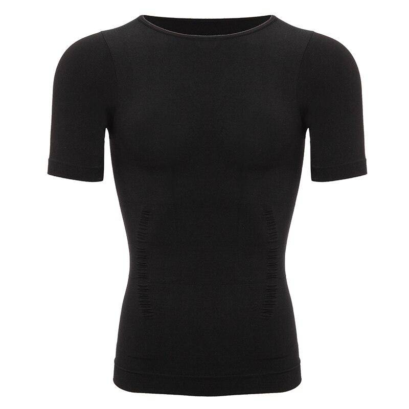 Männer Kompression Shirt Unterhemd Abnehmen Unterwäsche Sommer Tank Tops Workout Weste Abs Bauch Schlank Body Shaper Enge Shapewear M schwarz von Joom DACH