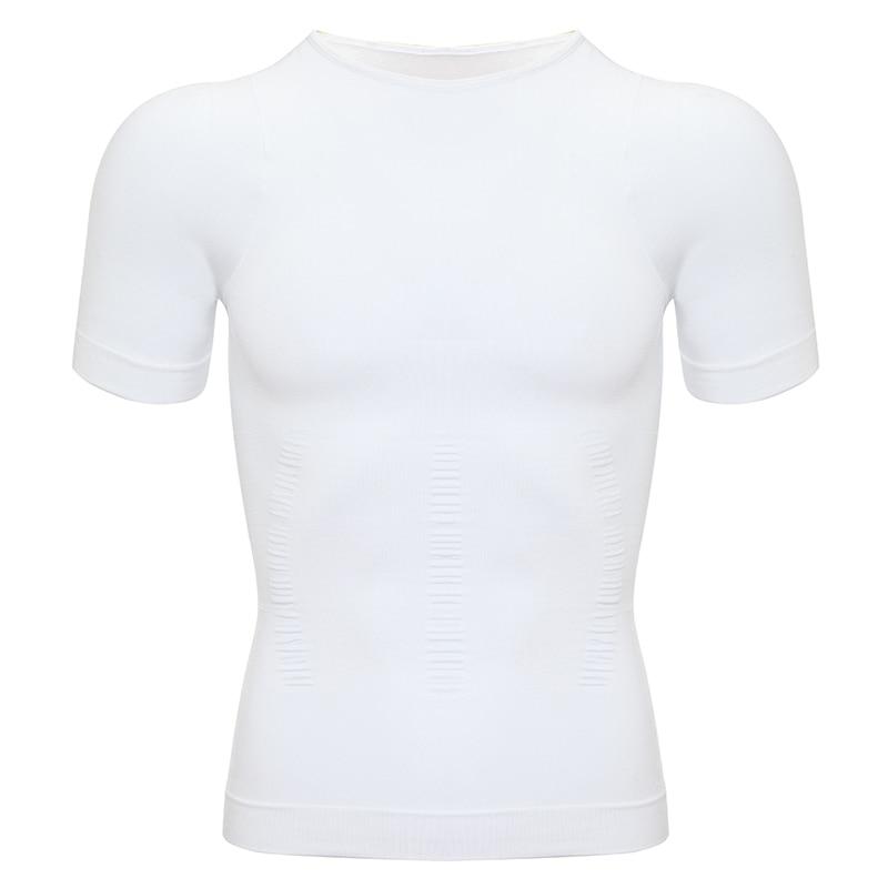 Männer Kompression Shirt Unterhemd Abnehmen Unterwäsche Sommer Tank Tops Workout Weste Abs Bauch Schlank Body Shaper Enge Shapewear XXL weiß von Joom DACH