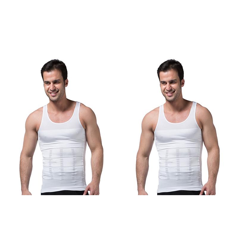 Männer Korsett Körper Abnehmen Bauch Shaper Lauf Weste Bauch Taille Gürtel Hemd Schwarz Shapewear Unterwäsche Taille Shirts Lauf Weste M von Joom DACH