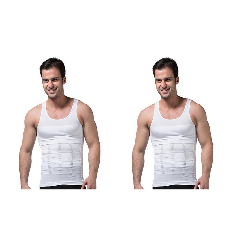 Männer Korsett Körper Abnehmen Bauch Shaper Lauf Weste Bauch Taille Gürtel Hemd Schwarz Shapewear Unterwäsche Taille Shirts Lauf Weste M von Joom DACH