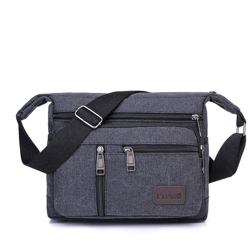 Männer Leinwand Umhängetaschen Casual Tote Reise herren Umhängetasche Luxus Messenger Taschen Mode Hohe Qualität Handtasche schwarz von Joom DACH