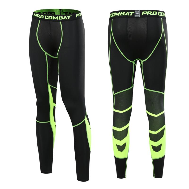Männer Lycra Kompression Hosen Radfahren Laufen Basketball Fußball Elastizität Jogginghose Fitness Strumpfhosen Legging Hosen Rash Guard XXL von Joom DACH