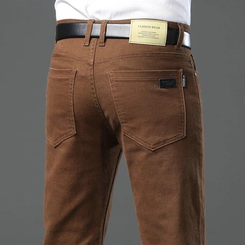 Männer Marke Hochwertige Jeans Mode Lässig Klassischen Stil Slim Fit Hose Männliche Marke Advanced Stretch Gerade Hosen Große Größe 36 von Joom DACH
