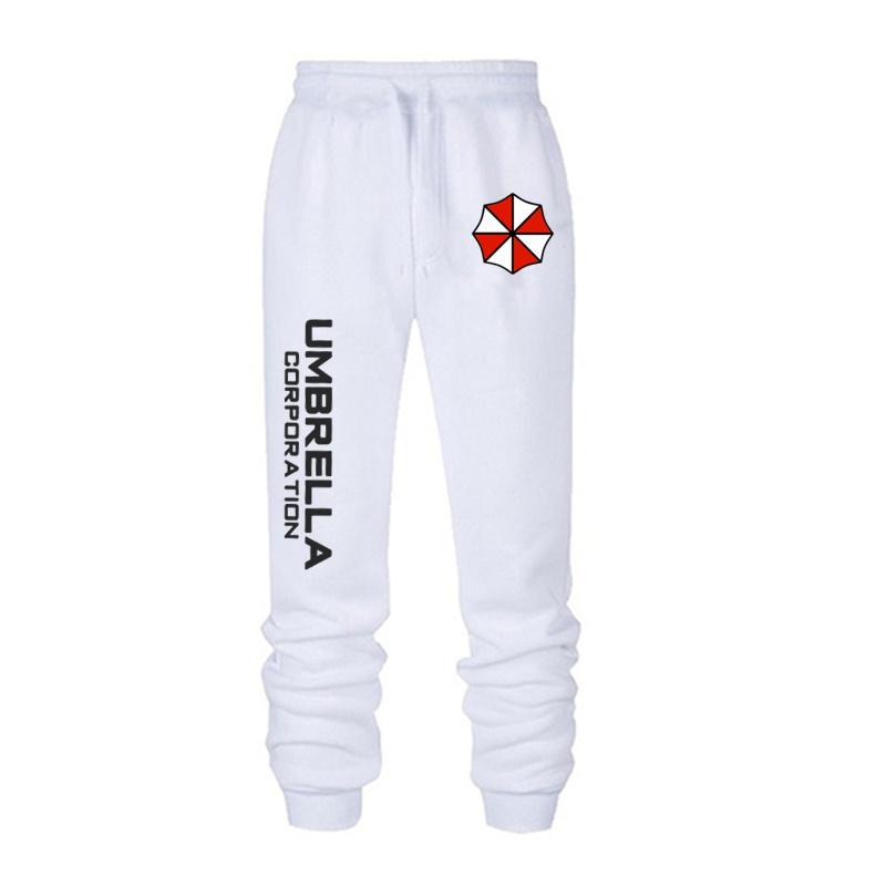 Männer Mode Resident Evil Print Hosen Regenschirm Frühling Herbst Fleece Jogginghose Unisex Lange Hosen Casual Sport Hosen M weiß von Joom DACH