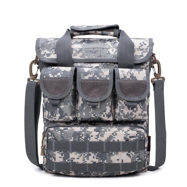 Männer Outdoor Taktische Tasche Molle Messenger Taschen Military Camouflage Einzelne Schulter Laptop Tasche grau von Joom DACH