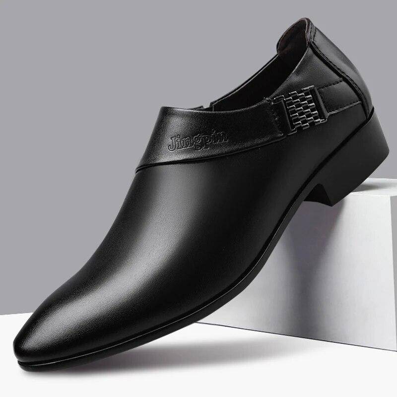 Männer PU Leder Schuhe Formelle Kleidung Schuhe für Männer Plus Größe Party Hochzeit Büro Arbeit Schuhe Slip on Business Casual Oxfords 40 schwarz Männer PU Leder Schuhe Formelle Kleidung Schuhe für Männer Plus Größe Party Hochzeit Büro Arbeit Schuhe Slip on Business Casual Oxfords 40 schwarz von Joom DACH