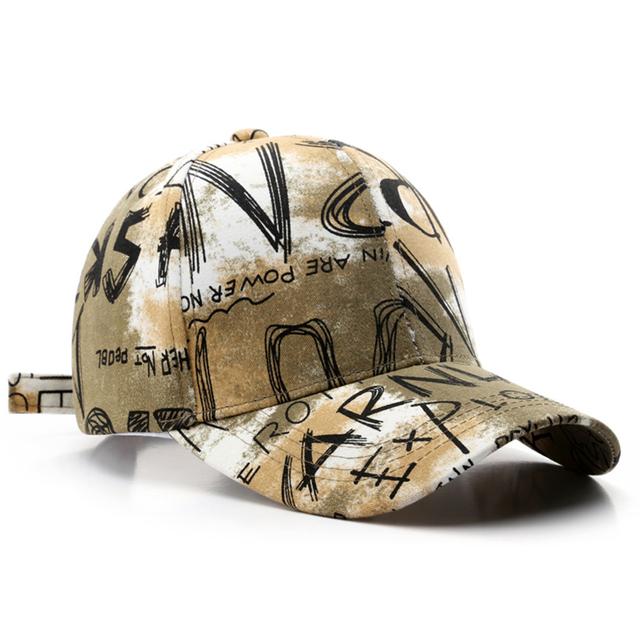 Männer Persönlichkeit Graffiti Rapper Hip Hop Caps Sommer Outdoor Sonnenschutz Baseball Cap Verstellbare Unisex Hut Casual Trucker Hüte Sport Golf Caps khaki von Joom DACH