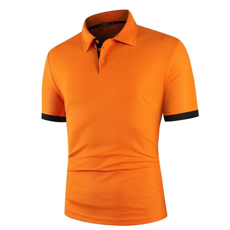 Männer Polo Männer Shirt Kurzarm Polo Shirt Kontrast Farbe Polo Neue Kleidung Sommer Streetwear Casual Mode Männer tops XXXXL orange Männer Polo Männer Shirt Kurzarm Polo Shirt Kontrast Farbe Polo Neue Kleidung Sommer Streetwear Casual Mode Männer tops XXXXL orange von Joom DACH