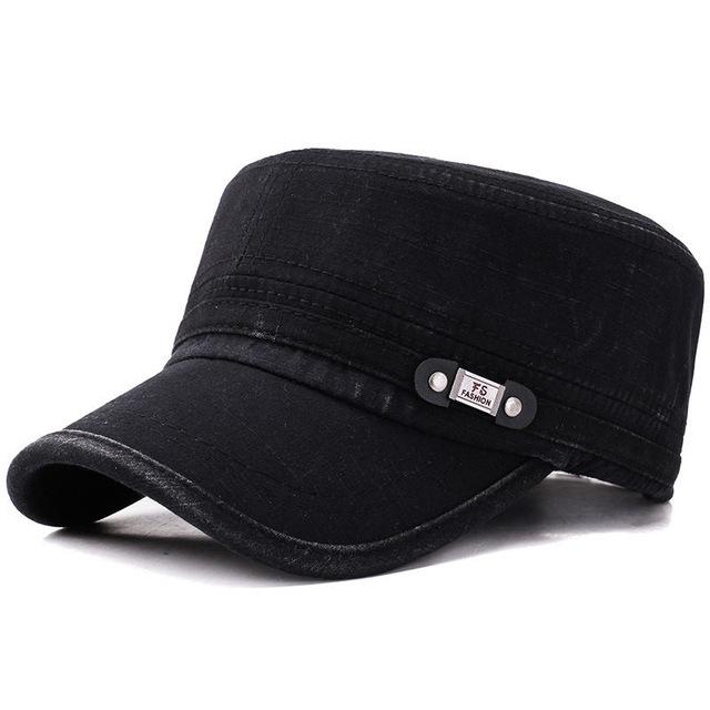 Männer Retro Wasser Waschen Baseball Kappe Outdoor Flache Sonnenschutz Reise Hut Casual Sport Hip Hop Caps Einstellbare Cowboy Hüte schwarz von Joom DACH