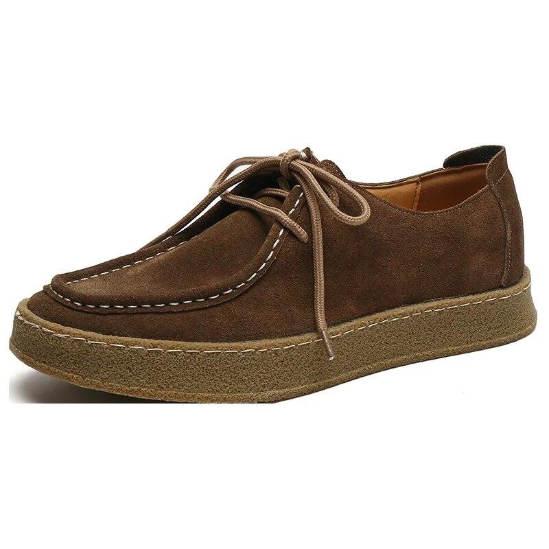 Männer Schuhe Schnüren Leder Casual Schuhe Frühling Herbst Männlichen Turnschuhe Designer Mann Schuhe Aus Echtem Leder Barfuß Schuhe 44 khaki von Joom DACH