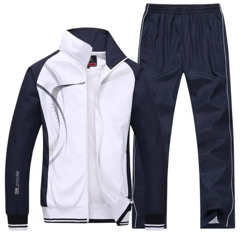 Männer Sets Sportswear Trainingsanzüge Sweatshirt Sets 2 stücke Jacke + Hosen Männlichen Frühling Herbst Anzüge Plus Größe XXL von Joom DACH