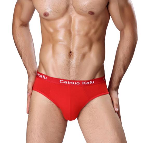 Männer Slips Niedrige Taille Elastische Atmungsaktive Weiche Intime Anti-septische Schweiß Absorption Plus Größe Männer Unterhosen Männer Kleidung 5XL rot von Joom DACH